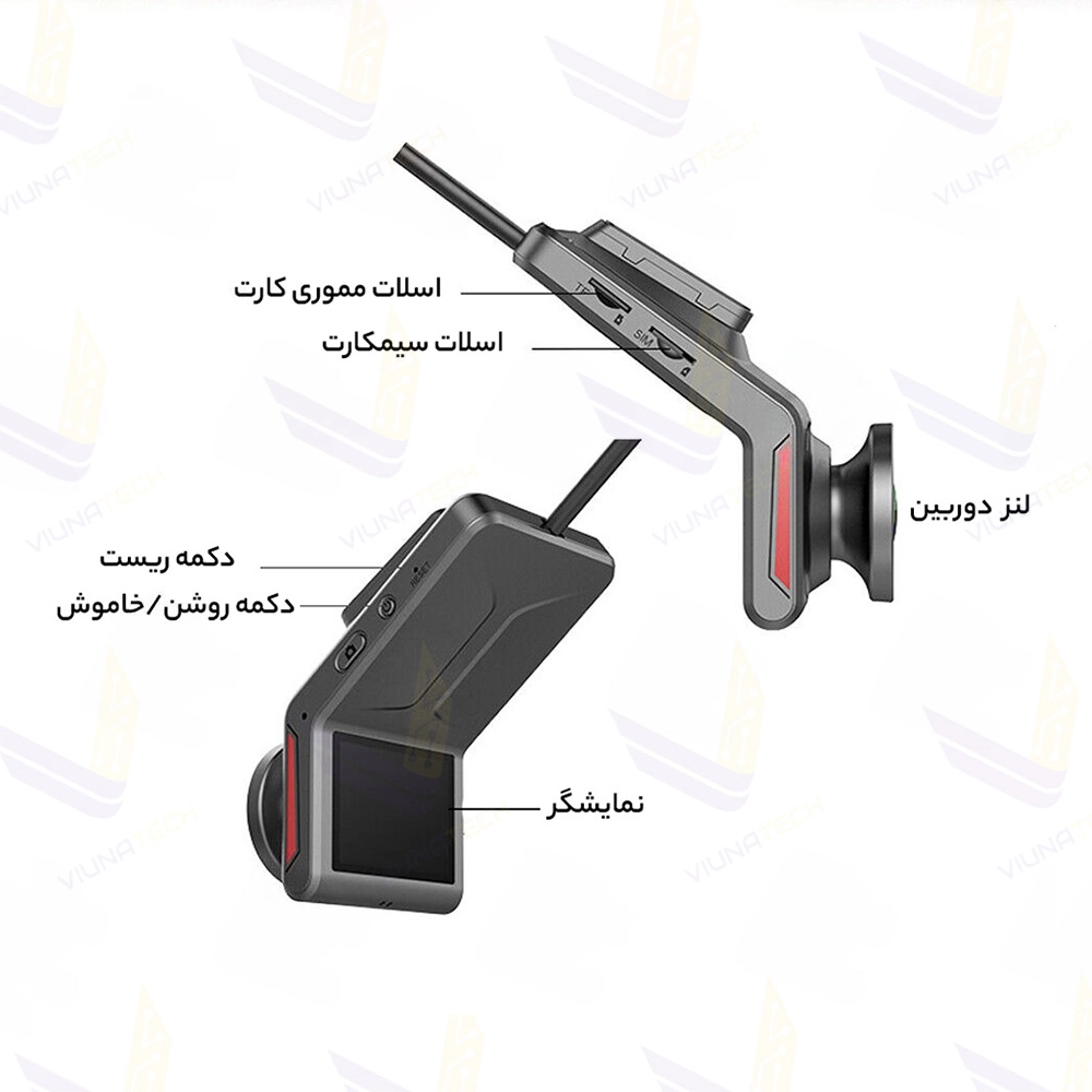 دوربین ثبت وقایع خودرو مدل GPS – 4G