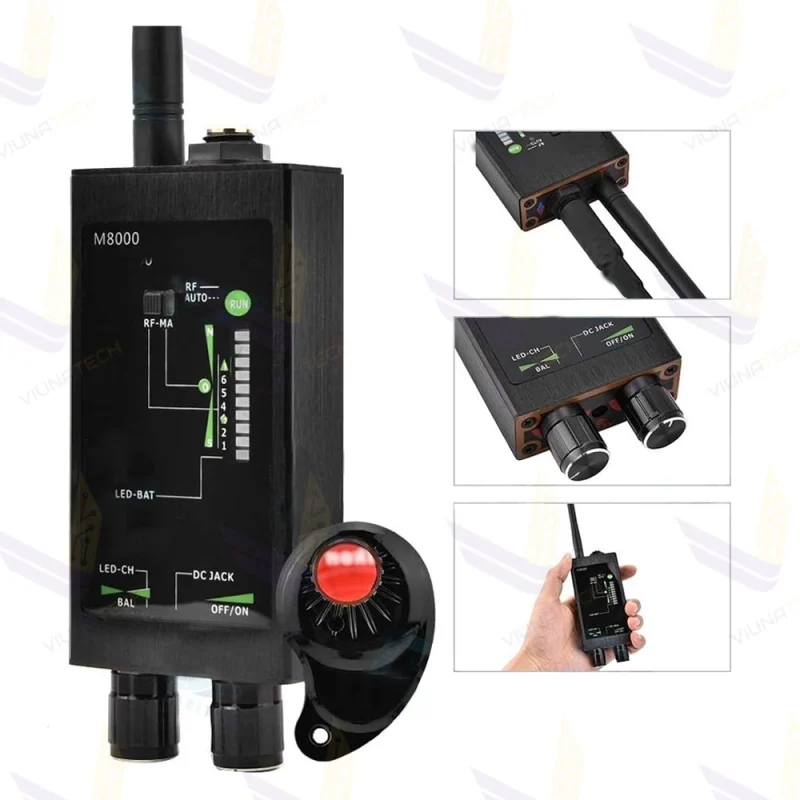 آشکارساز دوربین، GPS و فرکانس یاب مدل M8000 - ویوناتک