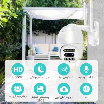 دوربین مینی اسپید دام زوم دار 10X وای فای WiFi وایرلس - ویوناتک