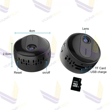 مینی دوربین وای فای SQT وای فای WiFi وایرلس مدل VH3-HB - ویوناتک