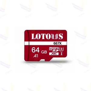 کارت حافظه‌ microSDHC لوتوس استاندارد U3 A1 مدل 667X ظرفیت 64 گیگابایت - ویوناتک