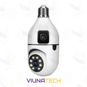 دوربین وای فای طرح لامپی چرخشی وایرلس V380 مدل 2 لنز - ویوناتک