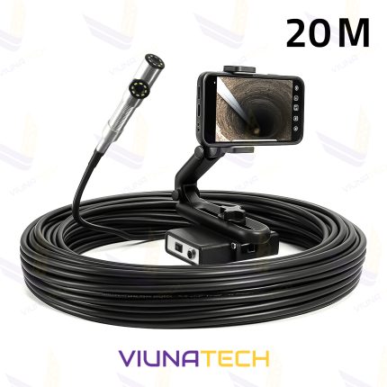 دوربین آندوسکوپی صنعتی شلنگی و بازرسی چاه و لوله 2 لنز 20 متری - ویوناتک